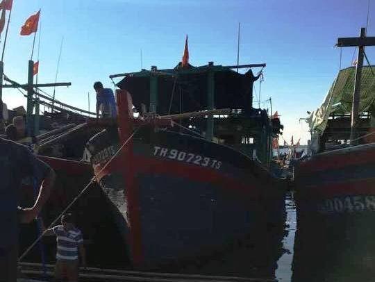 Chiếc tàu cá của ngư dân Nguyễn Hữu Được Chiếc tàu cá của ngư dân Nguyễn Hữu Được