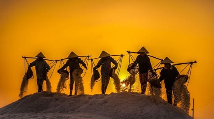 Cánh đồng muối Việt: Nơi ngắm hoàng hôn đẹp nhất thế giới ảnh 8 Cánh đồng muối Việt: Nơi ngắm hoàng hôn đẹp nhất thế giới ảnh 8