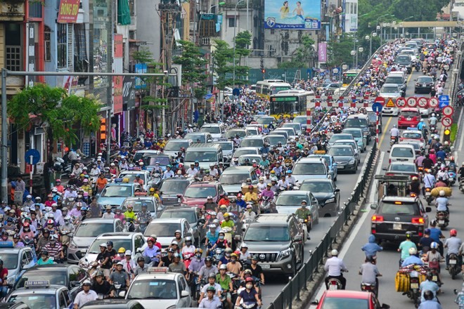 Giật mình xem cảnh Hà Nội khi tắc đường ảnh 1
