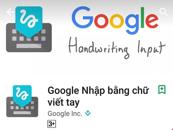 Handwriting Input (Nhập bằng chữ viết tay) trên Google Play Store