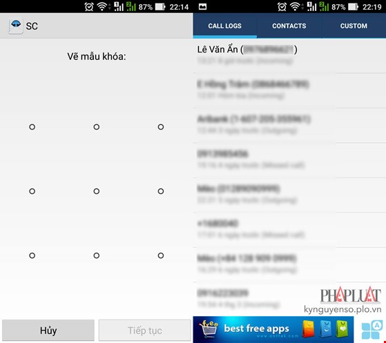 Cách ẩn cuộc gọi và tin nhắn 'nhạy cảm' trên smartphone ảnh 2 Cách ẩn cuộc gọi và tin nhắn 'nhạy cảm' trên smartphone ảnh 2