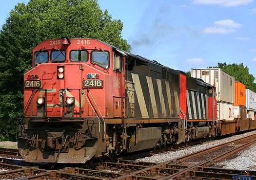 Đoàn tàu Double Stack Container, Canada.