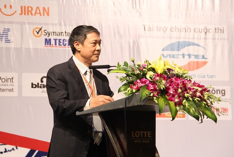 Thứ trưởng Bộ TT&TT Phạm Hồng Hải phát biểu tại Ngày ATTT 2017.