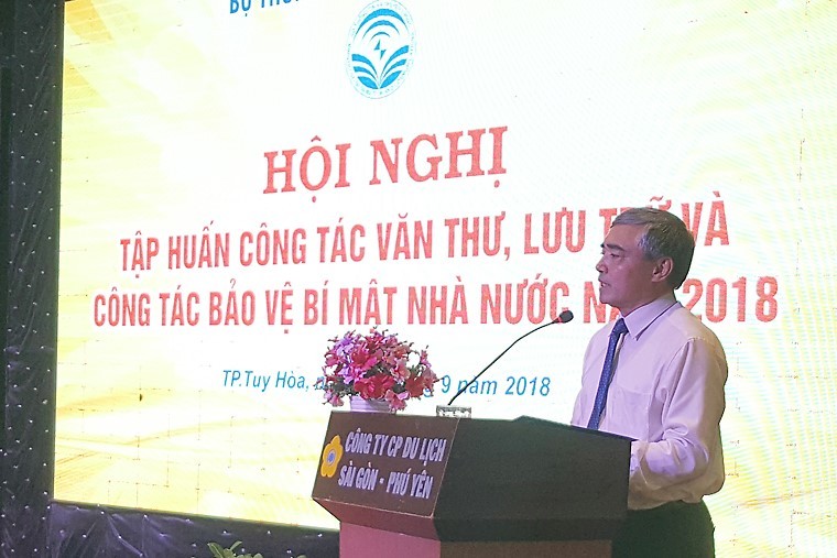 Thứ trưởng Nguyễn Minh Hồng phát biểu tại Hội nghị