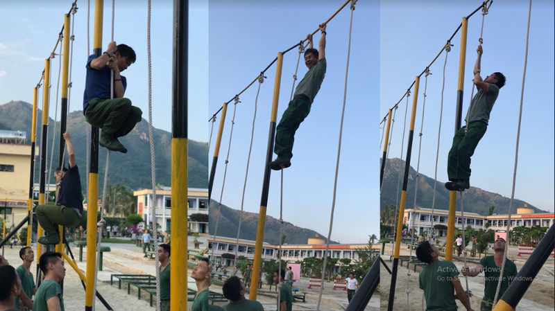 Buổi tập thể dục chiều của các học viên. Buổi tập thể dục chiều của các học viên.