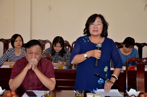 Tổng biên tập tạp chí Sức khỏe môi trường Phạm Thị Mỵ (Ảnh: Lê Hồng)