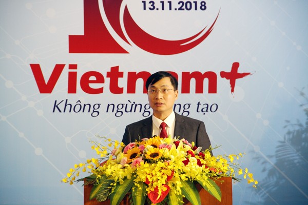 Ông Trần Tiến Duẩn, Tổng biên tập Báo Điện tử VietnamPlus nhận định báo luôn tìm tòi sáng tạo, áp dụng nhiều công nghệ truyền thông mới.