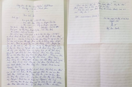 Lá thư cảm ơn của Anh Đặng Kim Minh Lá thư cảm ơn của Anh Đặng Kim Minh