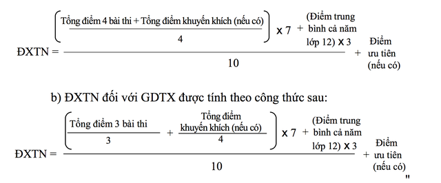 Cách tính điểm thi THPT Quốc gia năm 2019 Cách tính điểm thi THPT Quốc gia năm 2019