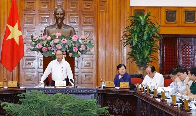 Thủ tướng Chính phủ Nguyễn Xuân Phúc phát biểu chỉ đạo tại Hội nghị. Ảnh: VGP Thủ tướng Chính phủ Nguyễn Xuân Phúc phát biểu chỉ đạo tại Hội nghị. Ảnh: VGP