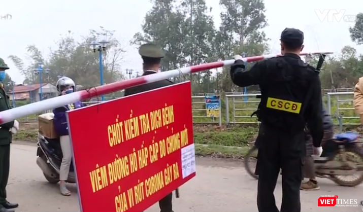 Thực hiện cách ly tại xã Sơn Lôi - Bình Xuyên - Vĩnh Phúc nhằm ứng phó dịch COVID-19.