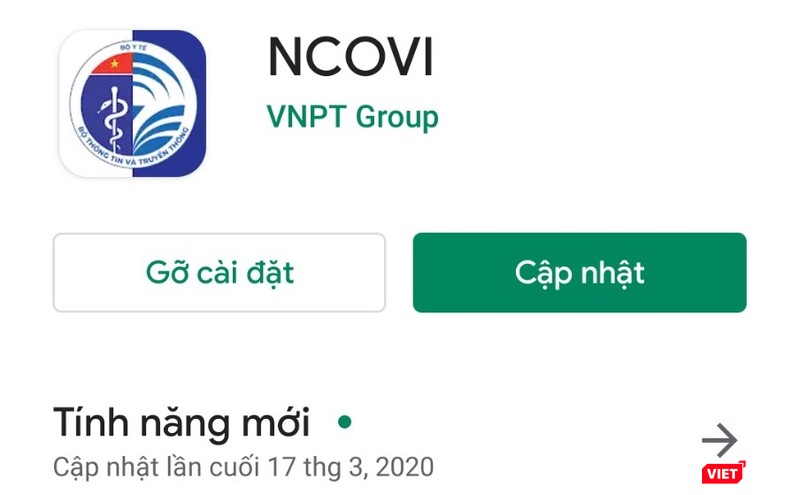 Ứng dụng NCOVI đã sẵn sàng trên App Store và Google Play.