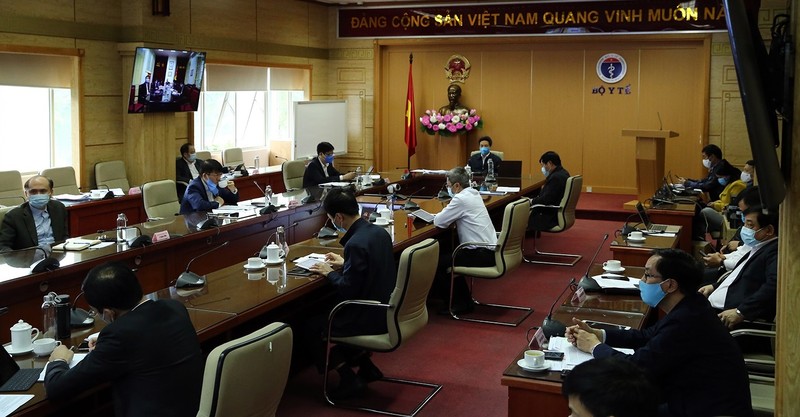 Toàn cảnh cuộc làm việc. Ảnh: VPCP.