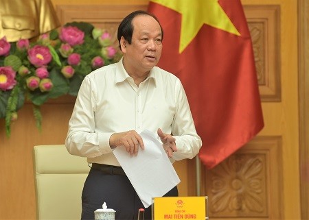 Bộ trưởng, Chủ nhiệm Văn phòng Chính phủ Mai Tiến Dũng phát biểu tại cuộc họp. Ảnh: VPCP. Bộ trưởng, Chủ nhiệm Văn phòng Chính phủ Mai Tiến Dũng phát biểu tại cuộc họp. Ảnh: VPCP.