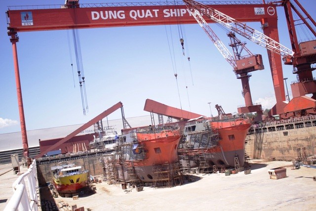 Công ty Công nghiệp tàu thủy Dung Quất (DQS) tại Quảng Ngãi. Ảnh: dqsy.vn Công ty Công nghiệp tàu thủy Dung Quất (DQS) tại Quảng Ngãi. Ảnh: dqsy.vn