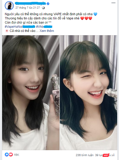 Đoạn quảng cáo ngắn của một KOL đăng tải trên Facebook và đã nhận được sự hưởng ứng fans.