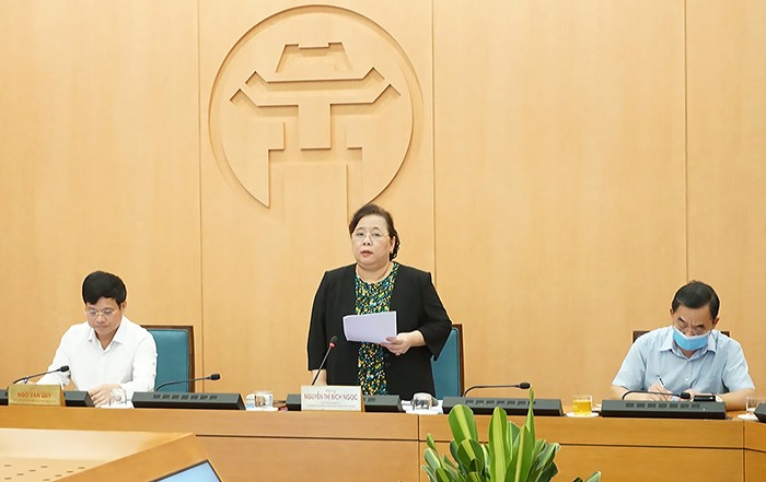 Chủ tịch HĐND TP. Hà Nội Nguyễn Thị Bích Ngọc. (Ảnh: UBND TP. Hà Nội) Ảnh: UBND TP. Hà Nội.