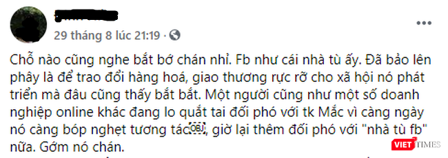 Dòng trạng thái bức xúc của một người bán hàng online như nghề tay trái.
