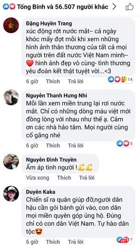 Dân mạng không ngớt cảm ơn những tấm lòng cao đẹp của người dân Dân mạng không ngớt cảm ơn những tấm lòng cao đẹp của người dân