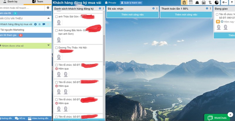 Thông tin nguồn cung và nguồn cầu được quản lý bằng hệ thống phần mềm.