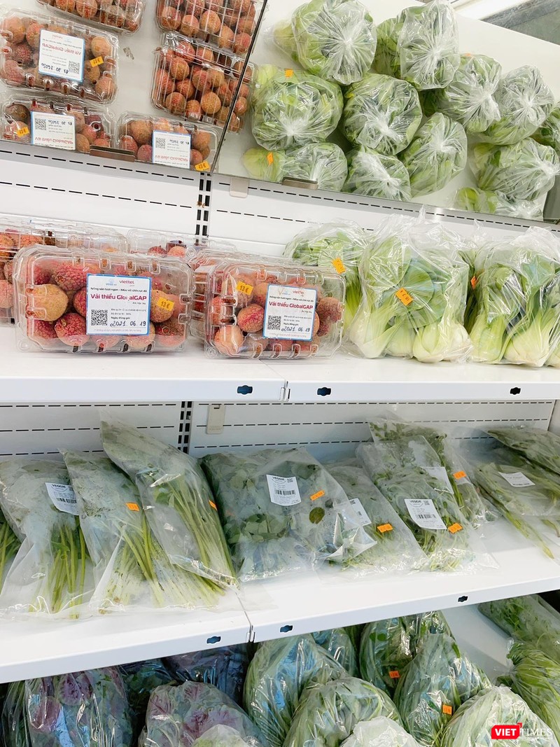 Ngoài các đơn hàng trực tiếp đặt qua sàn Vỏ Sò, vải tươi Bắc Giang còn có mặt trong một số siêu thị châu Á lại Đức.