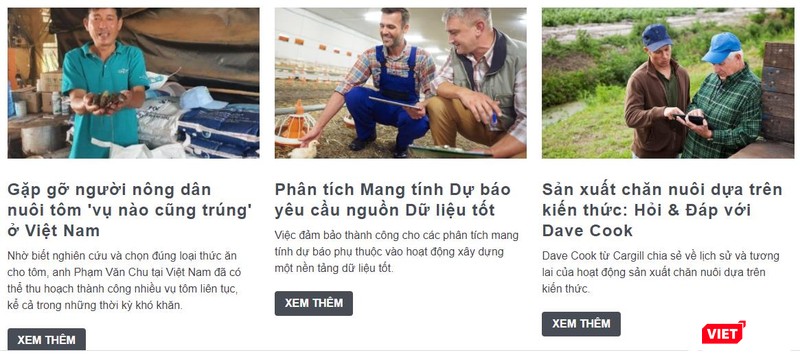 Giao diện của Feeding Intelligence (Tri thức Dinh dưỡng vật nuôi) tiếng Việt.