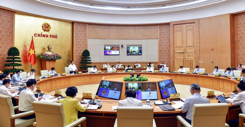 Toàn cảnh phiên họp Chính phủ thường kỳ tháng 8/2021 do Thủ tướng Phạm Minh Chính chủ trì. Toàn cảnh phiên họp Chính phủ thường kỳ tháng 8/2021 do Thủ tướng Phạm Minh Chính chủ trì.