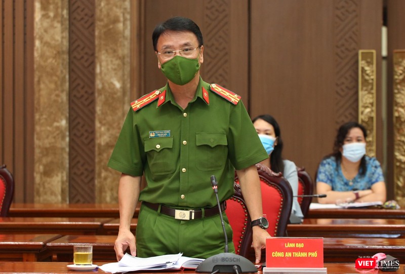 Đại tá Trần Ngọc Dương - Phó Giám đốc Công an TP Hà Nội. Ảnh: Sở TT&amp;TT Hà Nội.