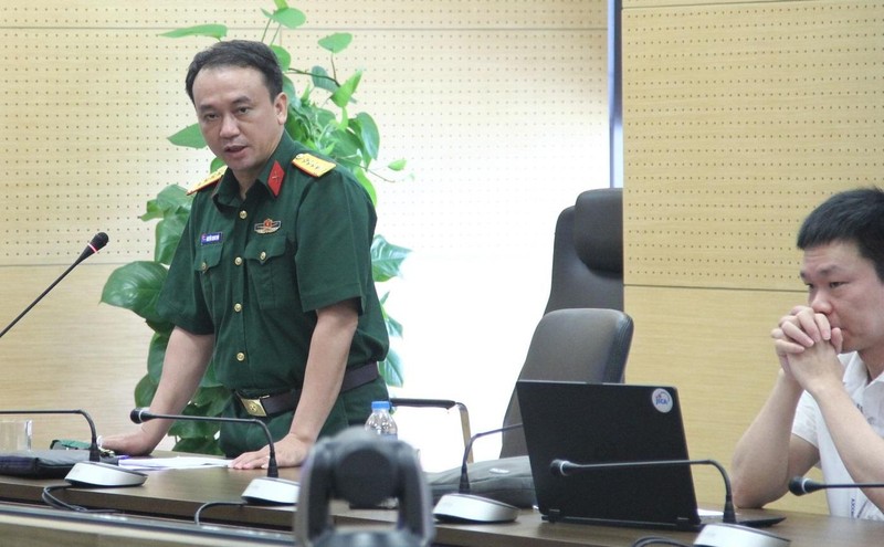 Đại tá Nguyễn Trọng Thái phát biểu tại Tọa đàm