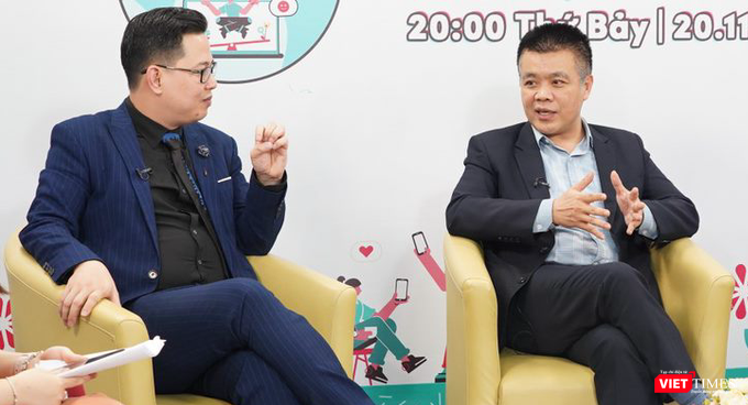 Ông Nguyễn Lâm Thanh - đại diện TikTok Việt Nam (bìa phải). Ông Nguyễn Lâm Thanh - đại diện TikTok Việt Nam (bìa phải).