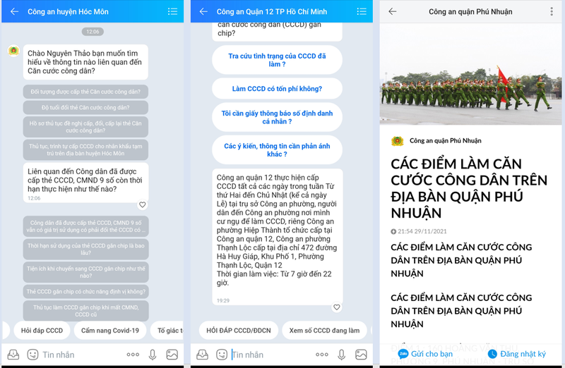 Người dân tìm và quan tâm trang Zalo của quận mình sinh sống để nhận thông tin chính thống được cập nhật hằng ngày.