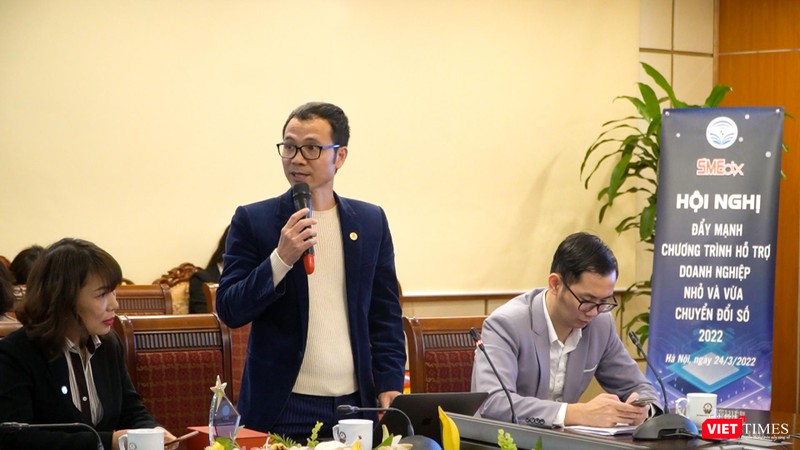 Ông Ngô Sỹ Trung - đại diện Novaon Tech khẳng định các nền tảng của Novaon Tech tham gia chương trình đều bảo đảm có các gói ưu đãi phù hợp dành cho doanh nghiệp SME. Ông Ngô Sỹ Trung - đại diện Novaon Tech khẳng định các nền tảng của Novaon Tech tham gia chương trình đều bảo đảm có các gói ưu đãi phù hợp dành cho doanh nghiệp SME.