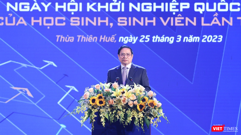 Thủ tướng Phạm Minh Chính yêu cầu các bộ, ngành, địa phương tiếp tục tạo môi trường, điều kiện, cơ sở pháp lý thuận lợi để thanh niên khởi nghiệp.