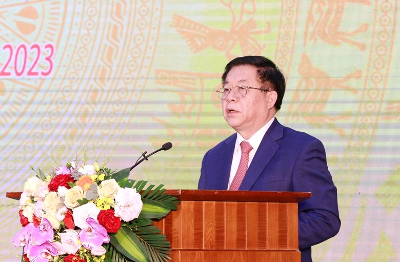 Trưởng Ban Tuyên giáo Trung ương Nguyễn Trọng Nghĩa phát biểu chỉ đạo tại Lễ khai trương. Trưởng Ban Tuyên giáo Trung ương Nguyễn Trọng Nghĩa phát biểu chỉ đạo tại Lễ khai trương.