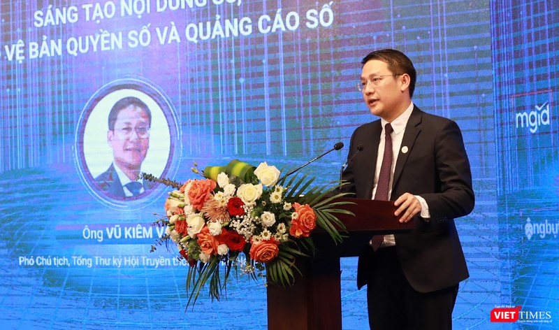 Ông Vũ Kiêm Văn cho rằng cần tìm ra các giải pháp để thúc đẩy phát triển công nghiệp nội dung số. Ông Vũ Kiêm Văn cho rằng cần tìm ra các giải pháp để thúc đẩy phát triển công nghiệp nội dung số.