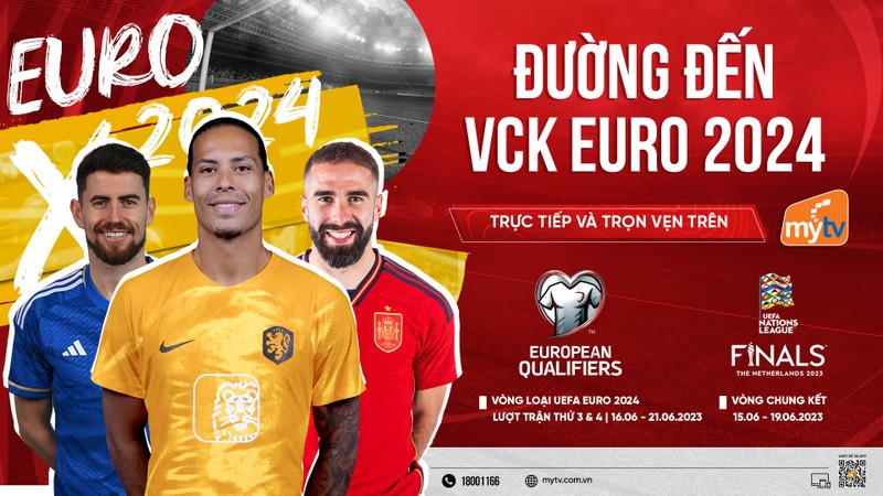 MyTV sở hữu bản quyền phát sóng UEFA European Qualifiers & Nations League 2023 - 2028.