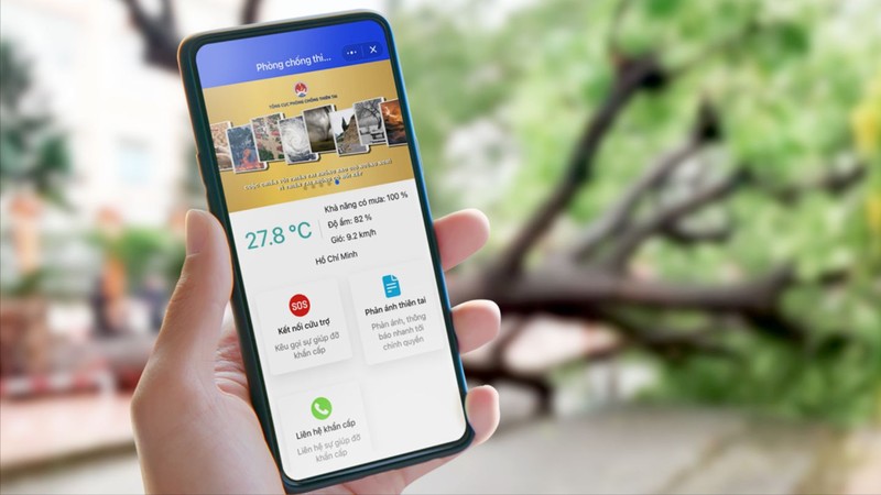 Mini app Phòng chống thiên tai Việt Nam có nhiều phiên bản tiếng dân tộc như tiếng Dao, tiếng Mông, tiếng Thái, tiếng Khmer.