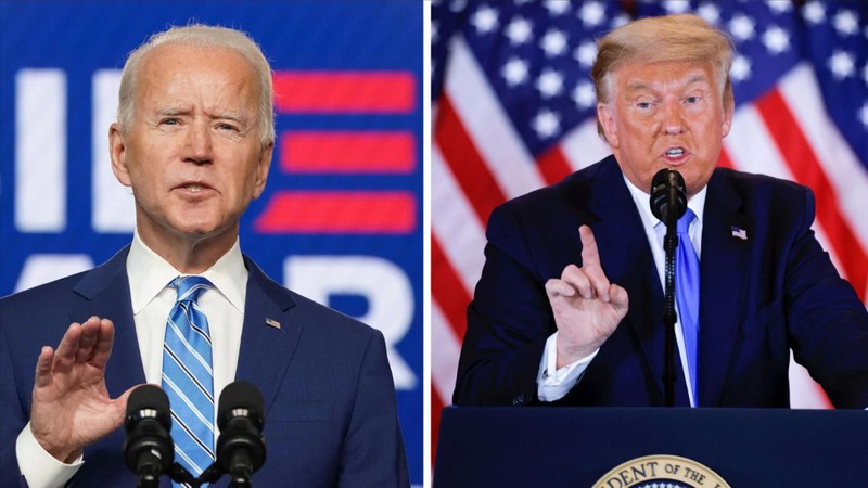 Đương kim Tổng thống Mỹ Joe Biden và Cựu Tổng thống Donald Trump.