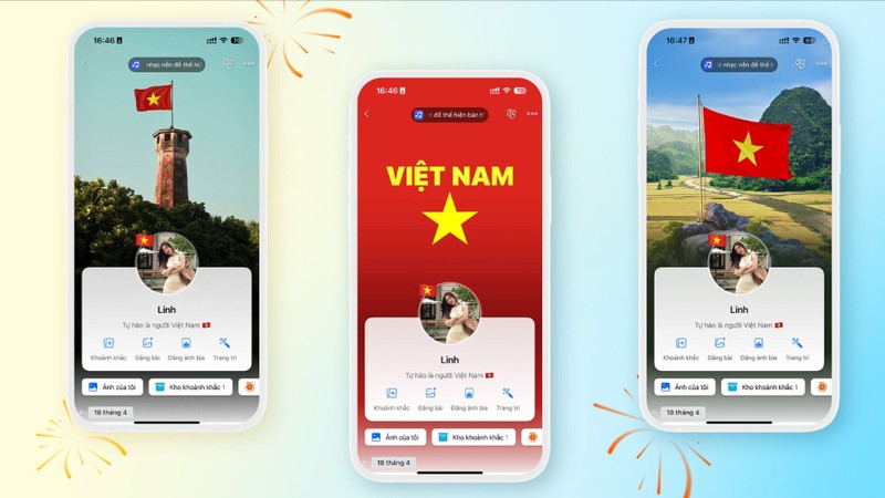 Bộ giao diện với chủ đề “Tự hào Việt Nam” thu hút 1 triệu người sử dụng chỉ trong vòng 24h đầu tiên. Ảnh: Zalo 2 (3).jpg