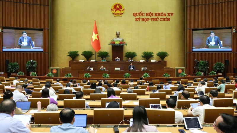 Toàn cảnh phiên thảo luận tại hội trường về dự thảo Luật Công nghiệp công nghệ số. Ảnh: MST. Toàn cảnh phiên thảo luận tại hội trường về dự thảo Luật Công nghiệp công nghệ số. Ảnh: MST.