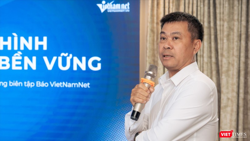 Ông Nguyễn Văn Bá cho rằng báo chí hiện đại hướng tới cung cấp các thông tin xác thực, góc nhìn độc lập và trải nghiệm nội dung cá nhân hóa. Ảnh: M.Anh vt_ng van ba.jpg