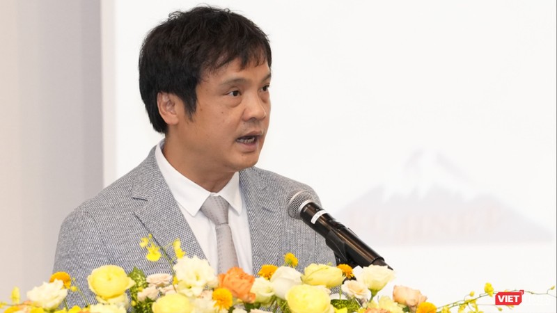 Ông Nguyễn Văn Khoa, Chủ tịch VINASA, nhấn mạnh các doanh nghiệp Việt Nam không chỉ ở mức sẵn sàng mà đang thực thi các giải pháp chuyển đổi số và AI phức tạp nhất. _HV_9700.JPG