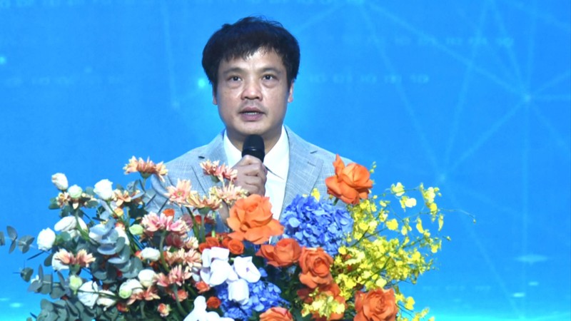 Ông Nguyễn Văn Khoa - Chủ tịch VINASA phát biểu tại sự kiện. GDD_1675.jpg