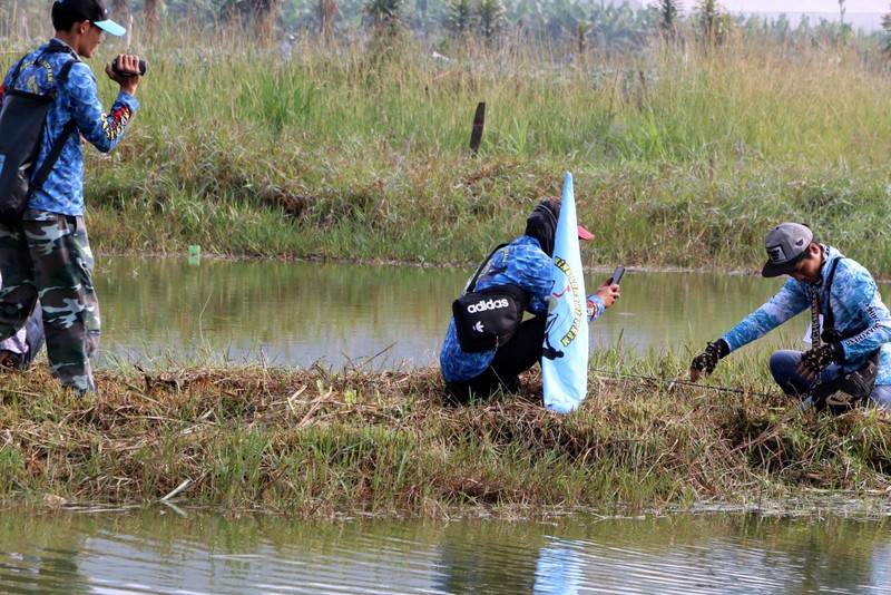 Lập tức, các trọng tài đổ xô tới chụp ảnh, quay video, và cân con cá. Lập tức, các trọng tài đổ xô tới chụp ảnh, quay video, và cân con cá.