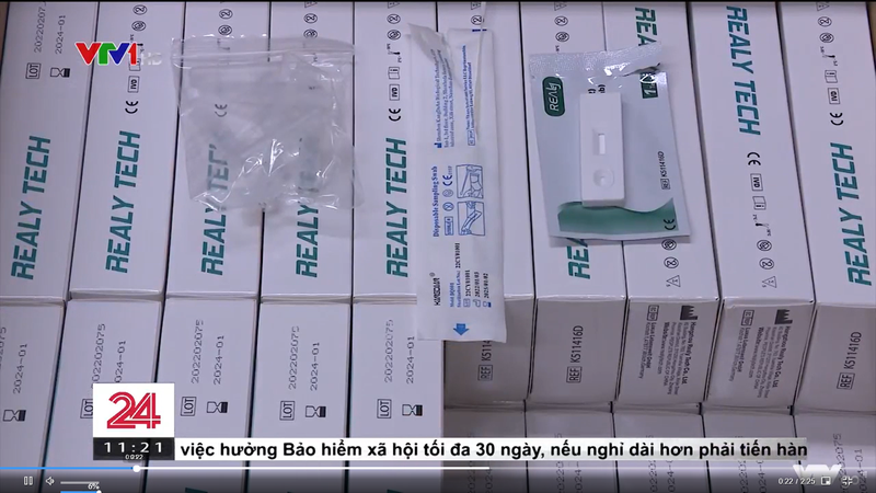 Bộ kit test nhập lậu không rõ nguồn gốc 