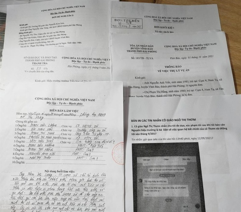 Một số tài liệu liên quan đến vụ việc Một số tài liệu liên quan đến vụ việc