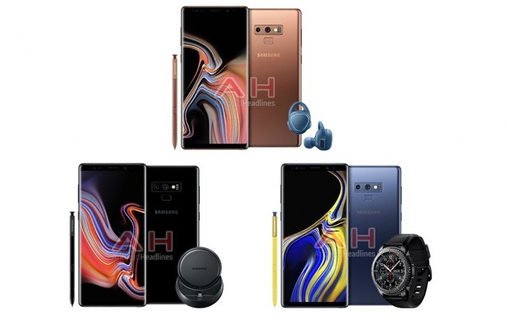 Note9 dự kiến sẽ có 3 màu xanh, đen và nâu. (Ảnh: Android Headlines)