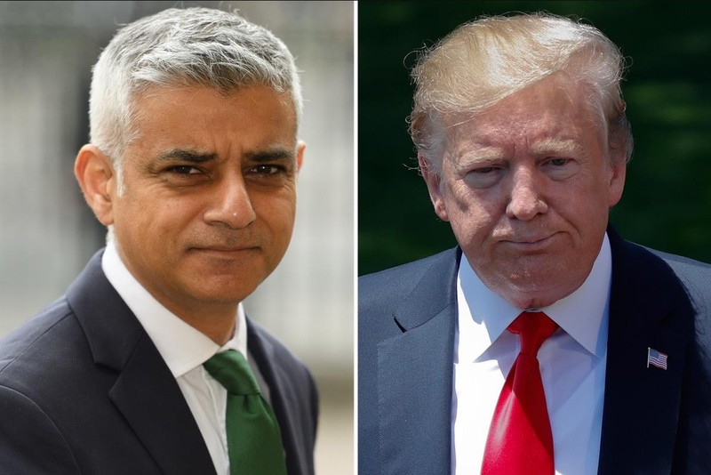 Thị trưởng Lon don Sadiq Khan công khai chỉ trích ông Trump (Ảnh: The Sun) Thị trưởng Lon don Sadiq Khan công khai chỉ trích ông Trump (Ảnh: The Sun)