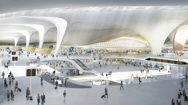 Khi vận hành hoàn toàn, Daxing có thể tiếp nhận 100 triệu hành khách và 4 triệu tấn hàng hóa mỗi năm (Ảnh: CNN)