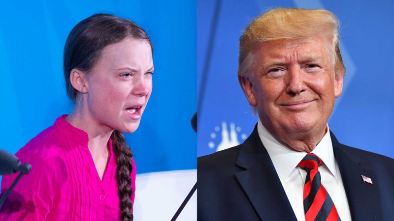 Ông Trump hứng chỉ trích sau bình luận chế giễu Thunberg trên Twitter (Ảnh: Dailywire)